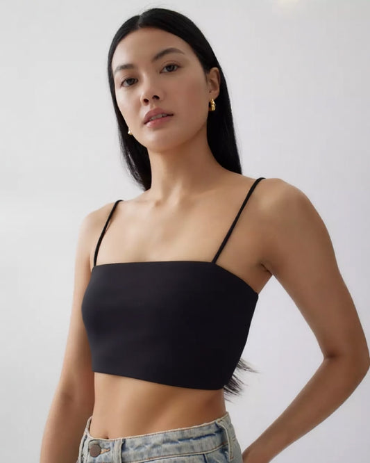 Ice Silk Padded Camisole Bra for Teen Girls