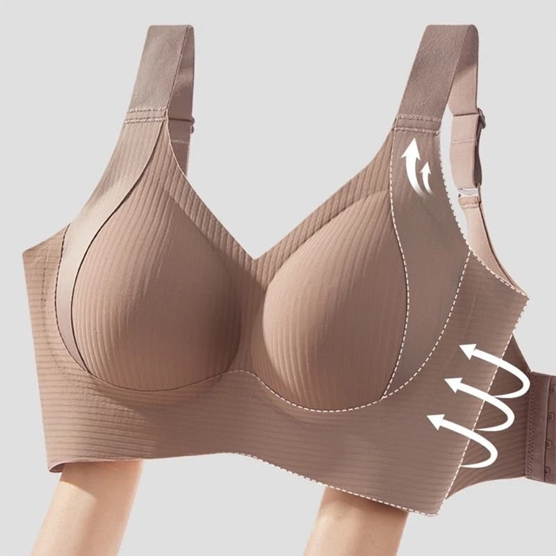Soft Comfortable Breathable Ribbed Push Up Seamless Bra